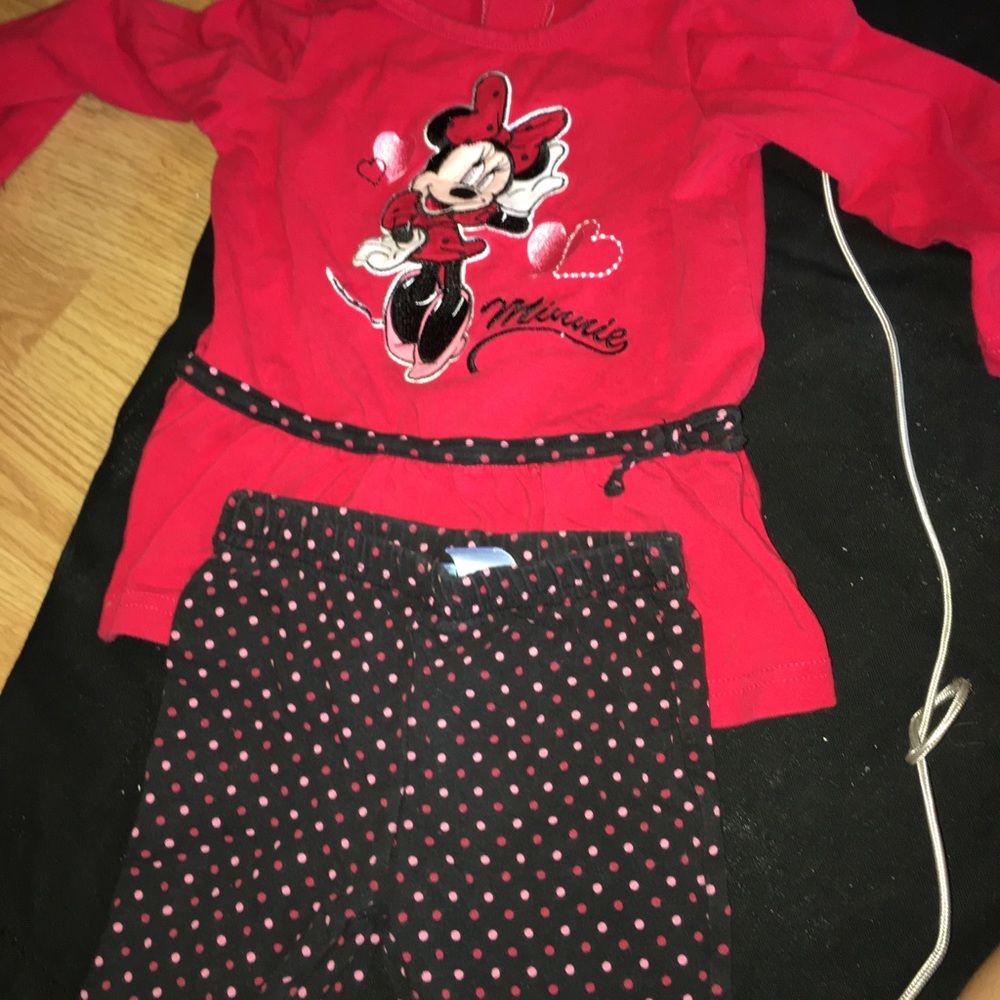 Girls 18 months Minnie Mouse Set